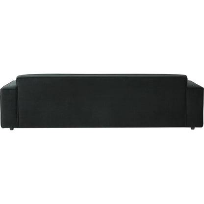 Olafur Velvet Sofa by TOV Furniture in black. Made from velvet in a modern style.