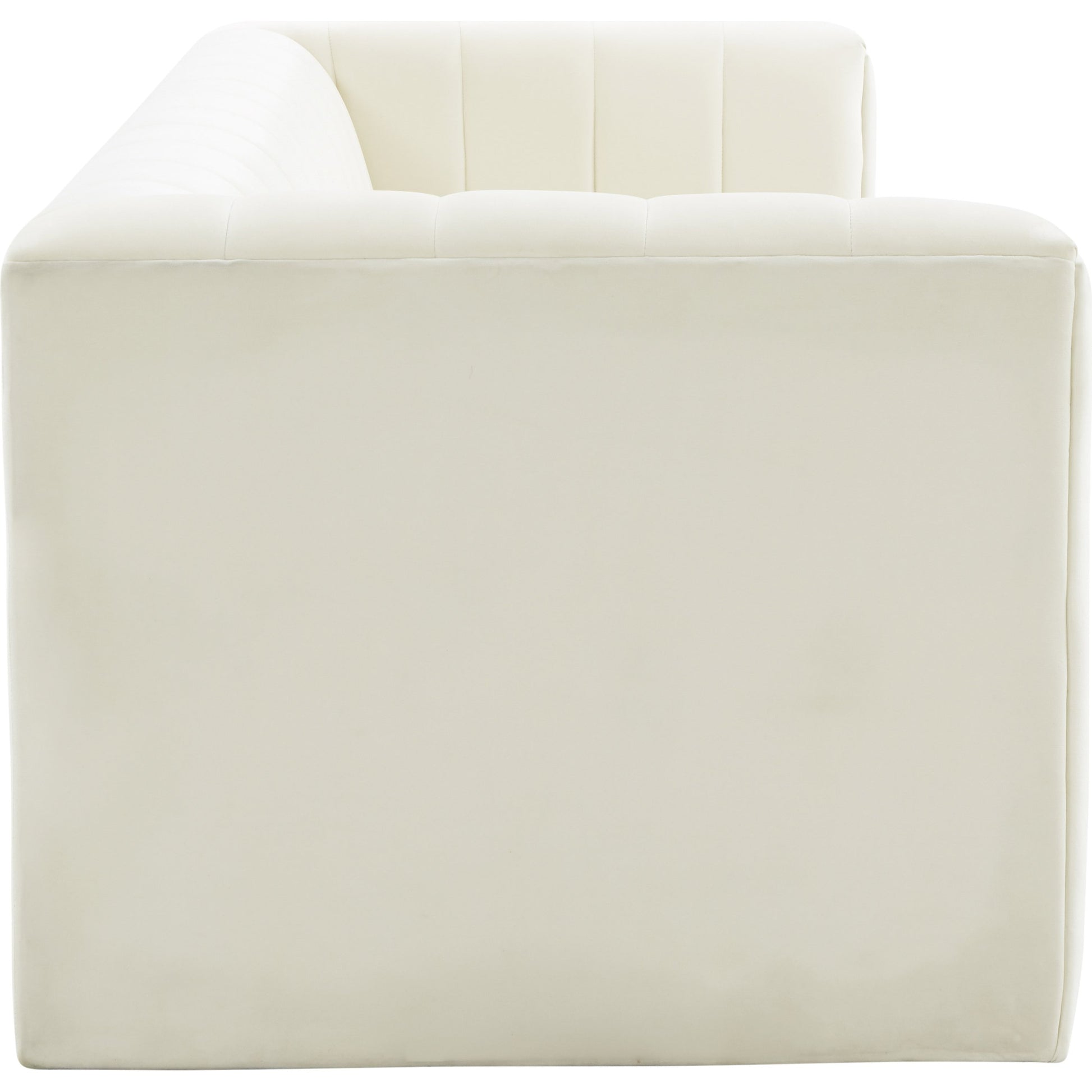 Norah Velvet Sofa by TOV Furniture in black. Made from velvet, pine in a transitional style.