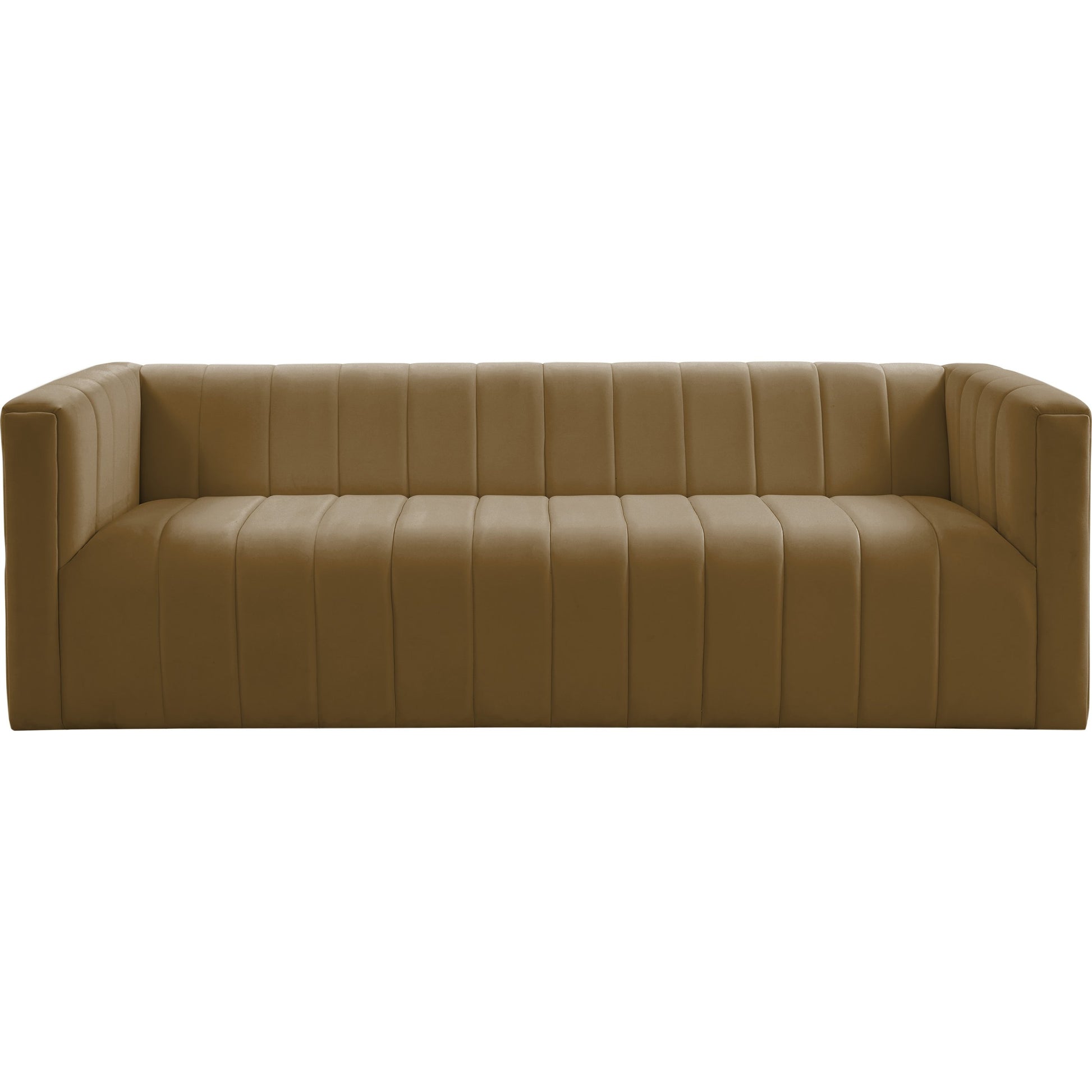 Norah Velvet Sofa by TOV Furniture in black. Made from velvet, pine in a transitional style.