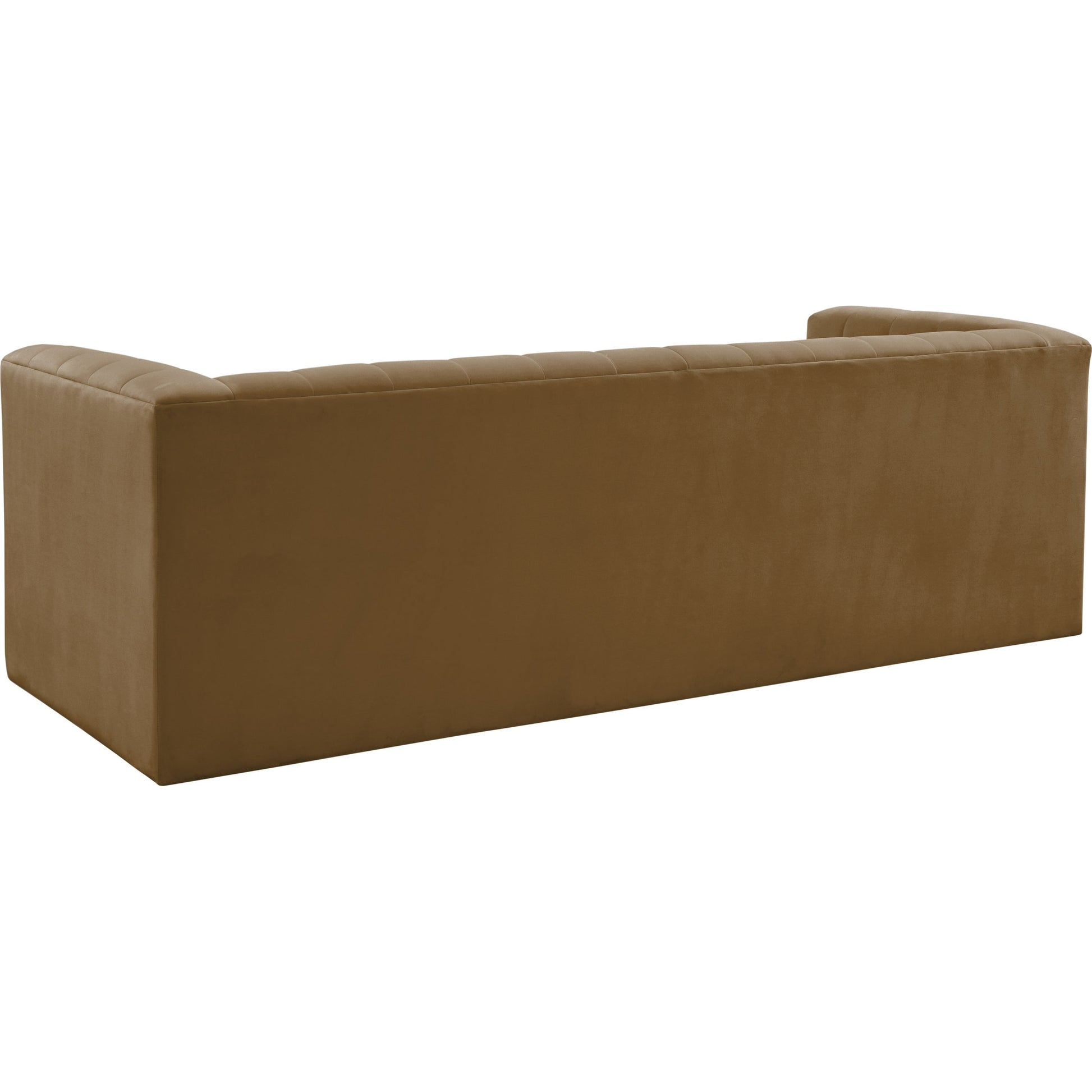 Norah Velvet Sofa by TOV Furniture in black. Made from velvet, pine in a transitional style.
