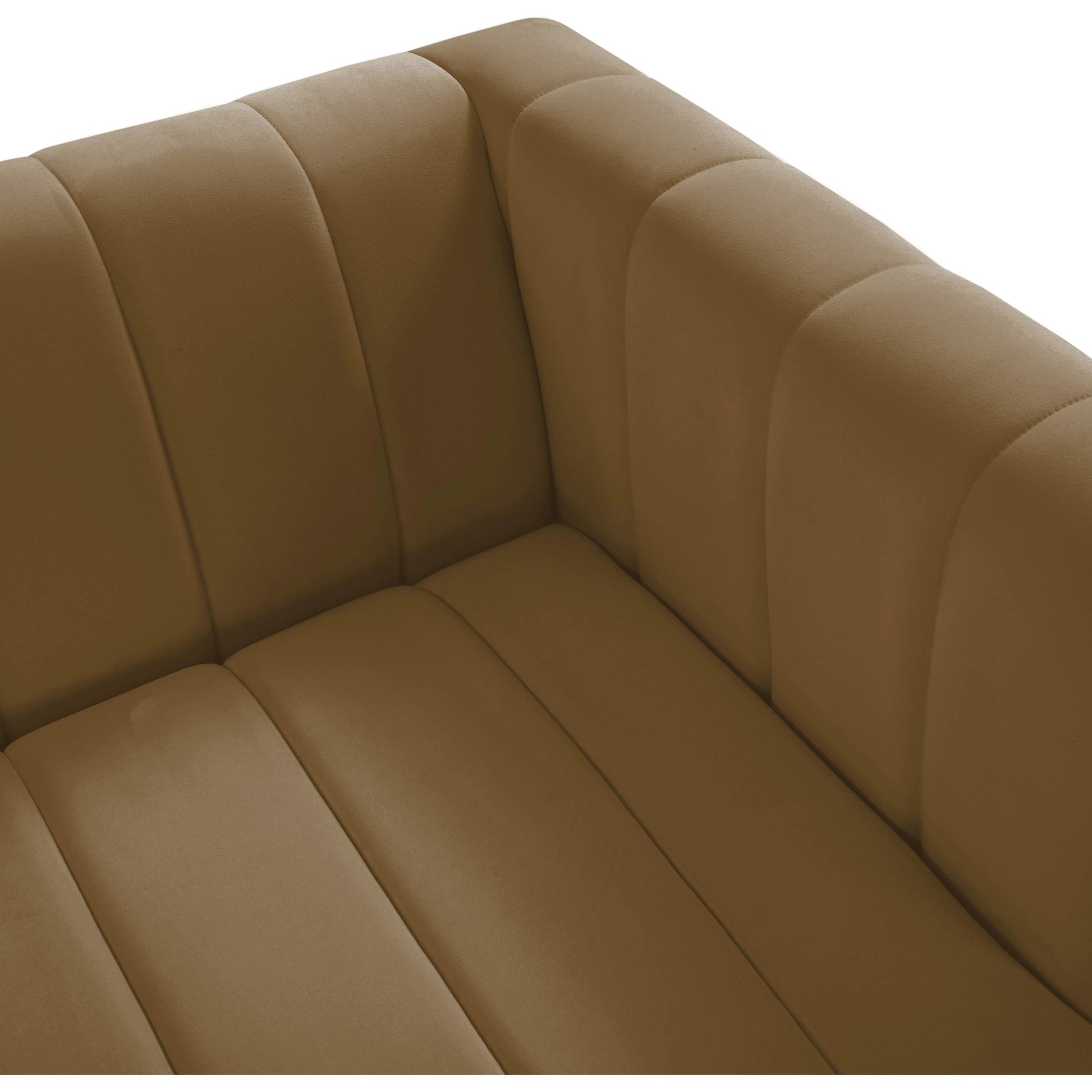 Norah Velvet Sofa by TOV Furniture in black. Made from velvet, pine in a transitional style.
