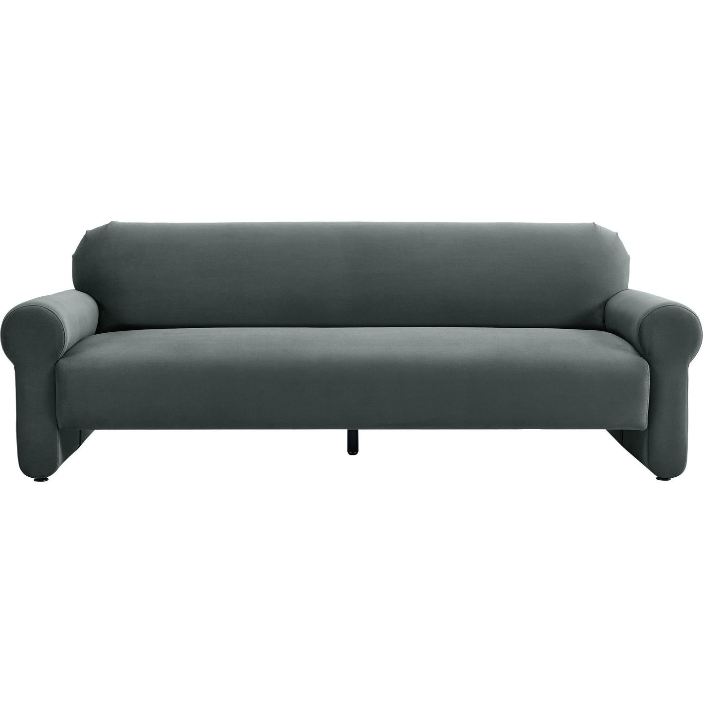 002 SI-1984329 | Additional Silo | Keelee Velvet Sofa by TOV Furniture in grey. Made from velvet, wood in a modern style.