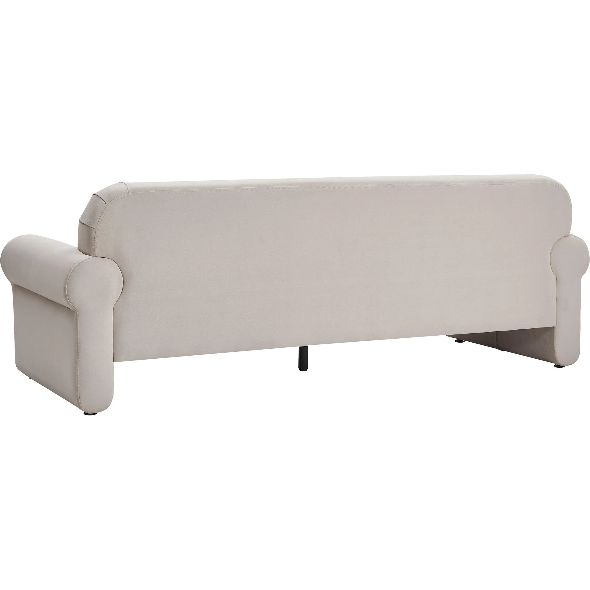 Keelee Velvet Sofa by TOV Furniture in grey. Made from velvet, wood in a modern style.