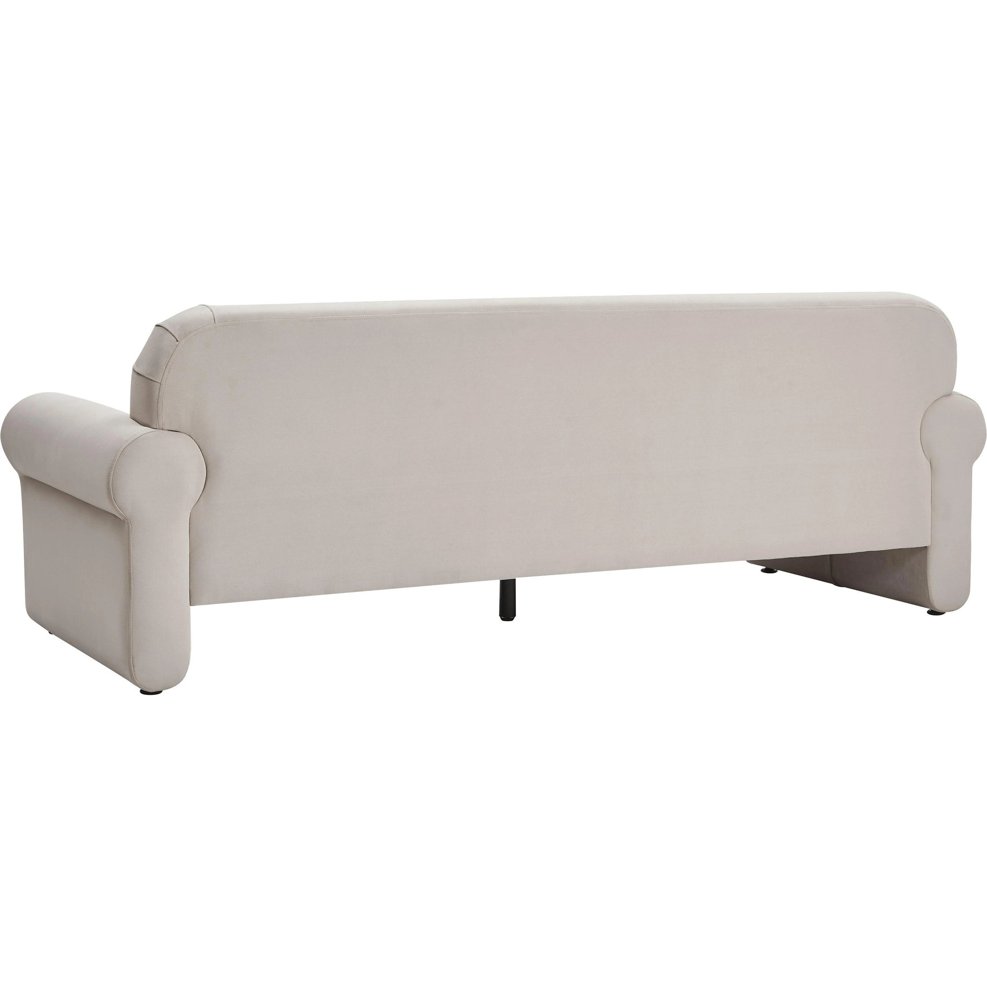 Keelee Velvet Sofa by TOV Furniture in grey. Made from velvet, wood in a modern style.
