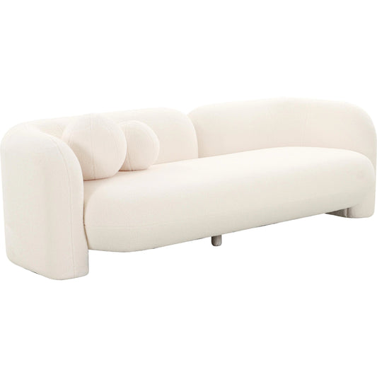 Amelie Faux Fur Sofa by TOV Furniture. Made from faux fur, wood in a modern style.