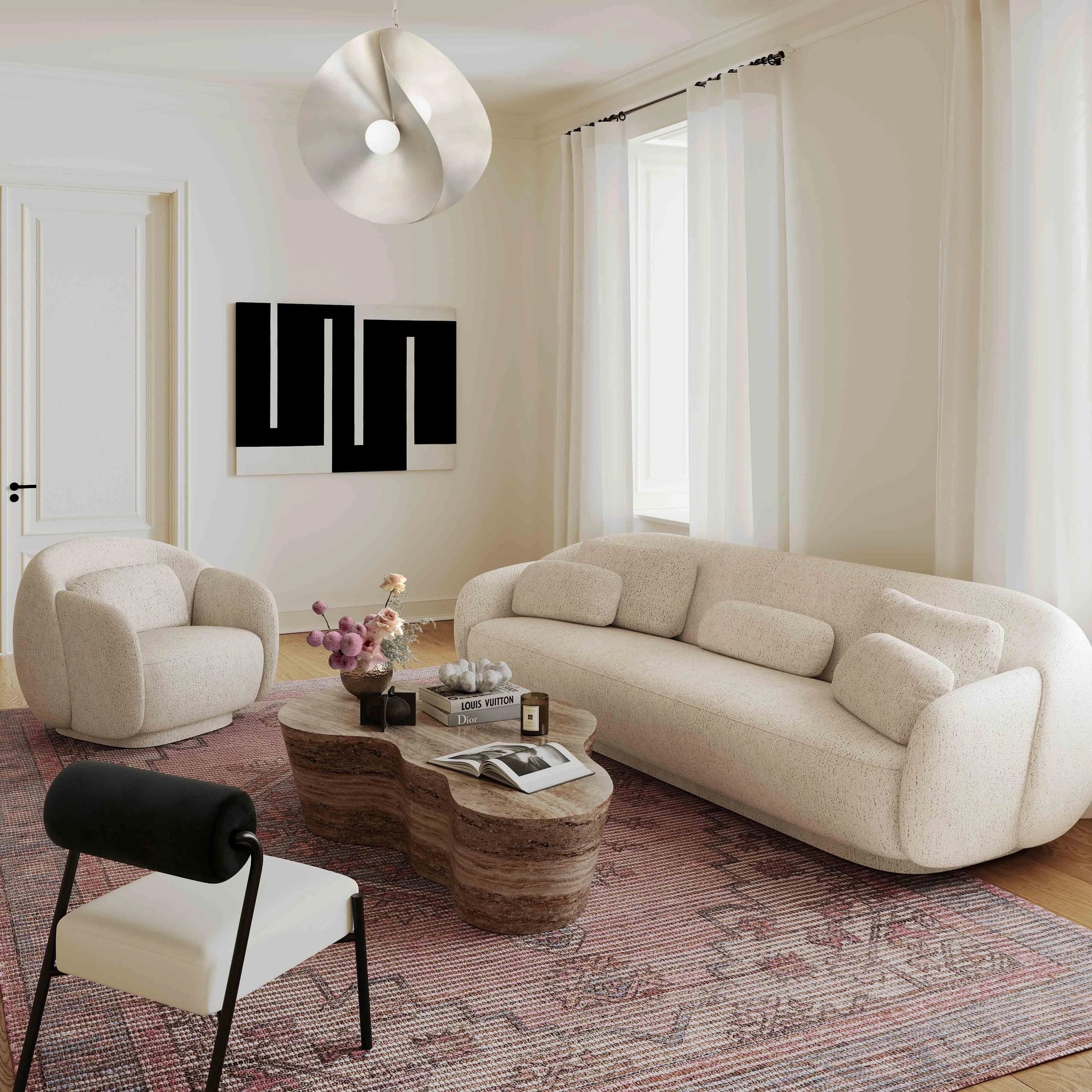 Misty Boucle Sofa by TOV Furniture. Made from unique in a modern style.