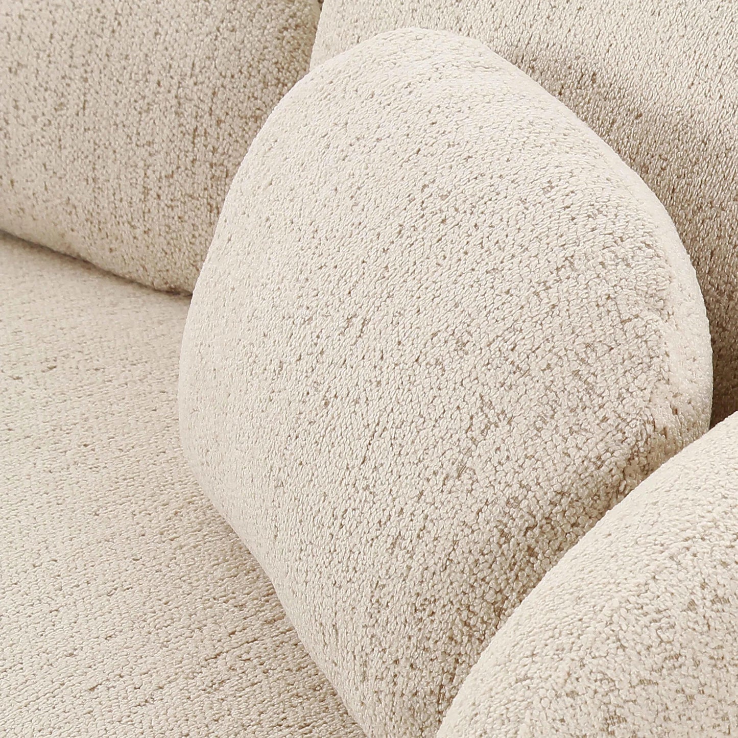 004 SI-1984351 | Closeup | Misty Boucle Sofa by TOV Furniture. Made from unique in a modern style.