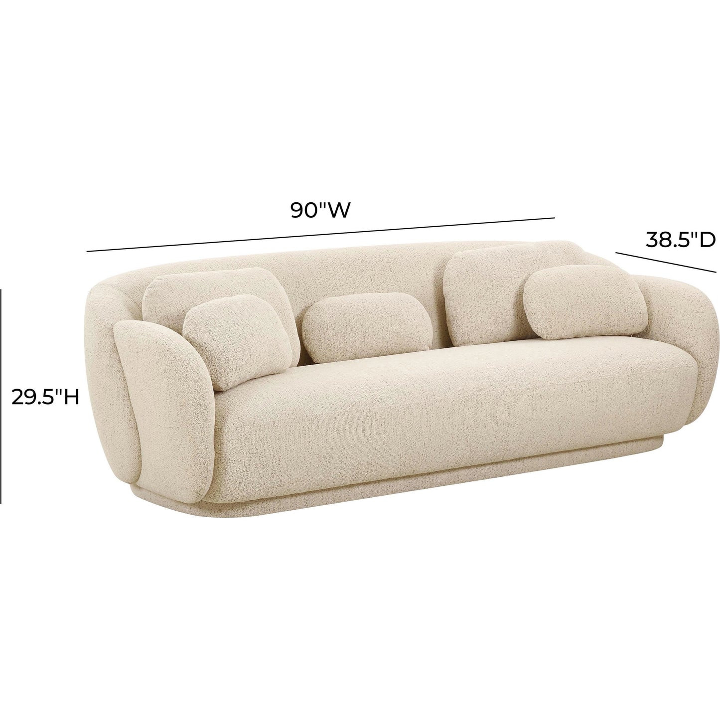005 SI-1984351 | Additional Silo | Misty Boucle Sofa by TOV Furniture. Made from unique in a modern style.