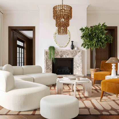 Broohah Boucle Sectional by TOV Furniture. Made from unique in a modern style.