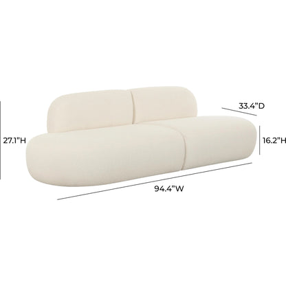 Broohah Boucle Sofa by TOV Furniture. Made from unique in a transitional style.
