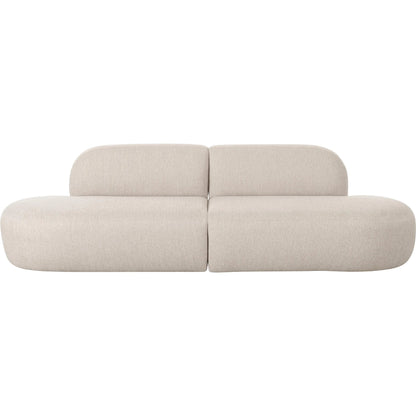 Broohah Linen Sofa by TOV Furniture in beige. Made from linen, wood in a transitional style.