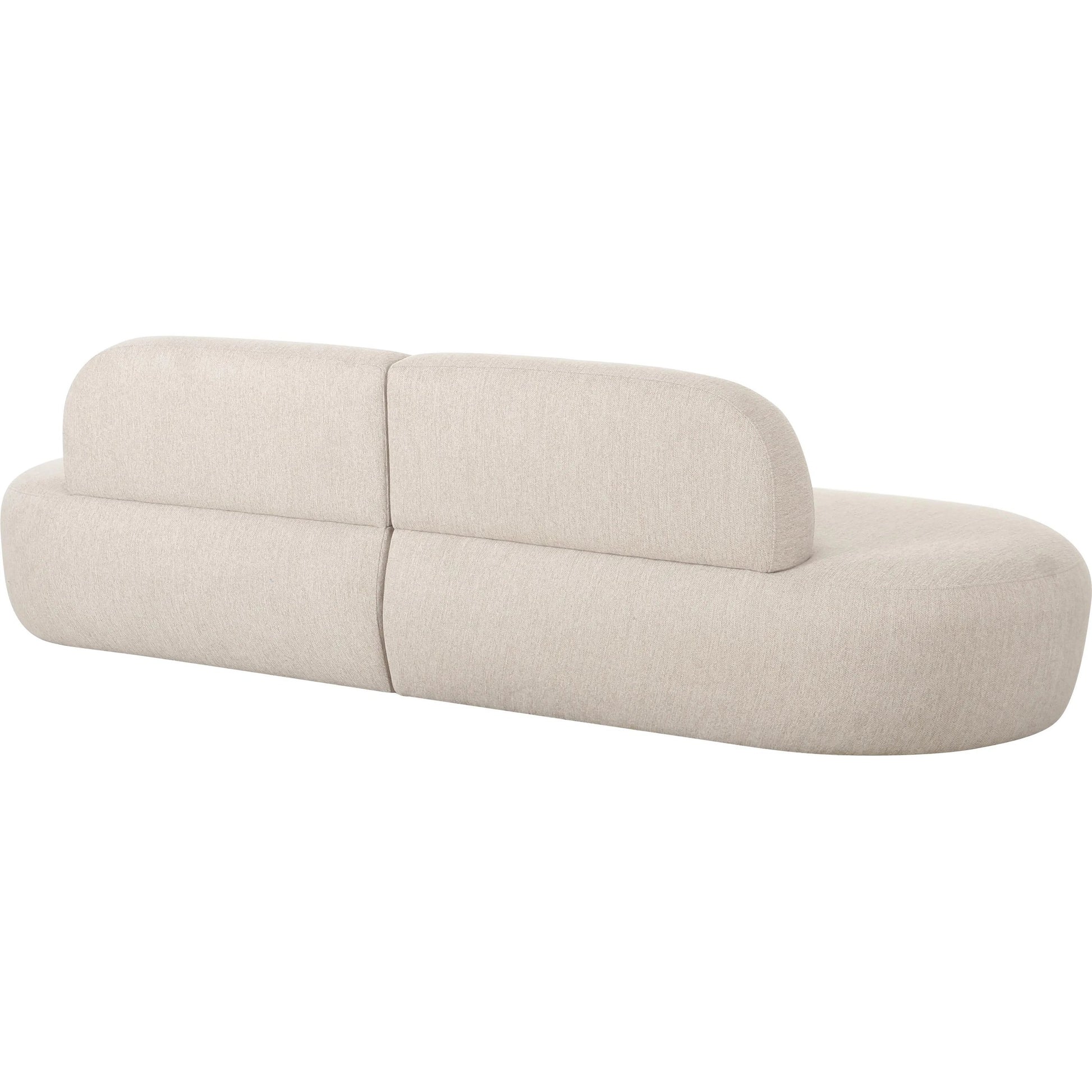 Broohah Linen Sofa by TOV Furniture in beige. Made from linen, wood in a transitional style.