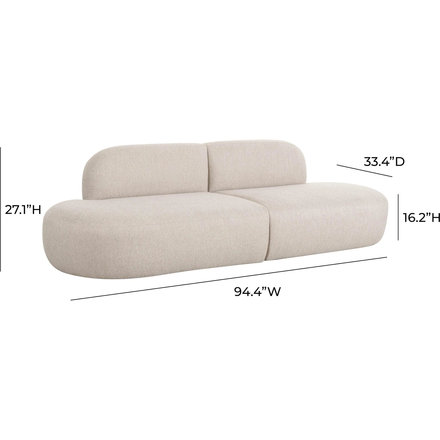 004 SI-2248170 | Additional Silo | Broohah Linen Sofa by TOV Furniture in beige. Made from linen, wood in a transitional style.