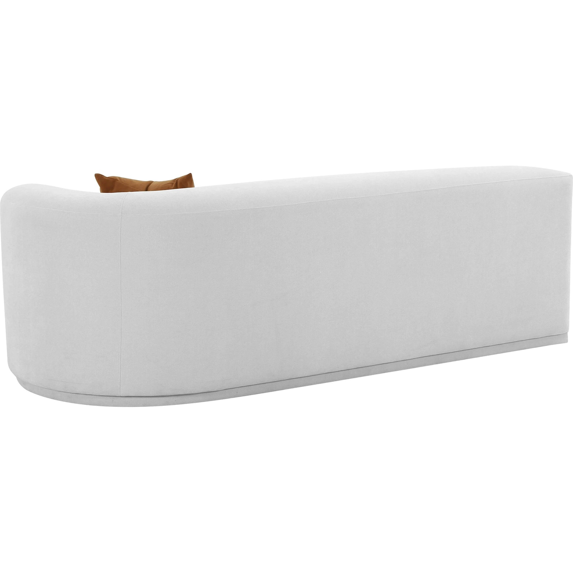 Fickle Velvet Modular Loveseat by TOV Furniture in grey. Made from velvet, wood in a modern style.