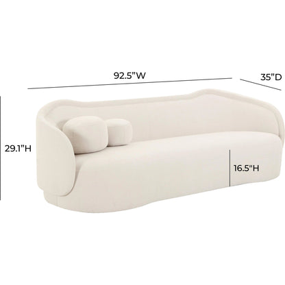 Circe Textured Velvet Sofa by TOV Furniture. Made from unique in a modern style.