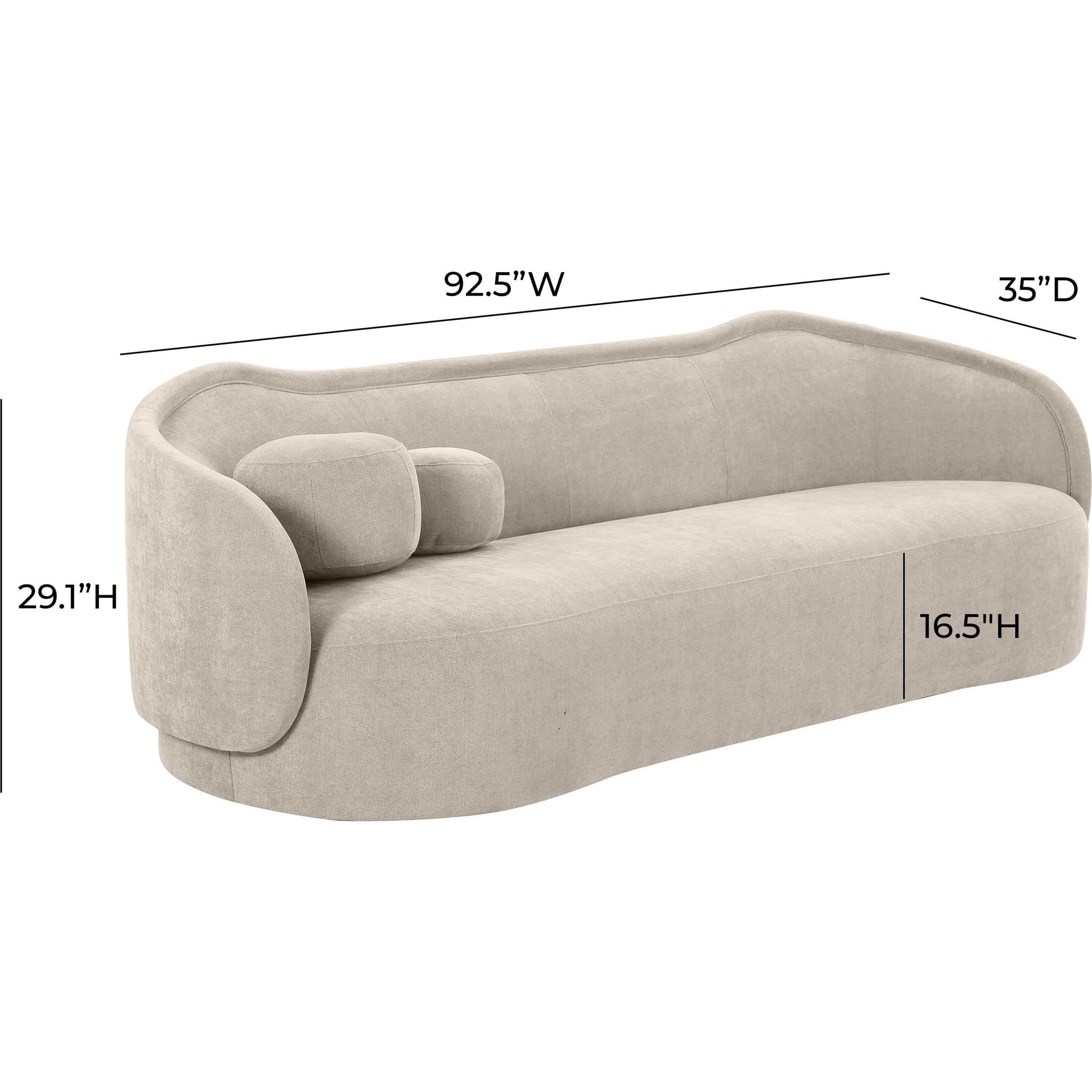 Circe Textured Velvet Sofa by TOV Furniture. Made from unique in a modern style.