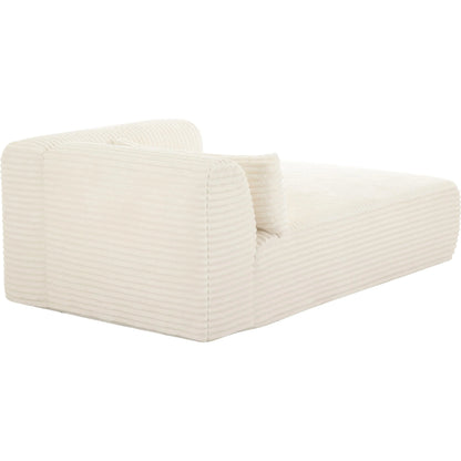 Tarra Fluffy Oversized Corduroy Modular RAF Chaise by TOV Furniture. Made from corduroy, wood in a transitional style.