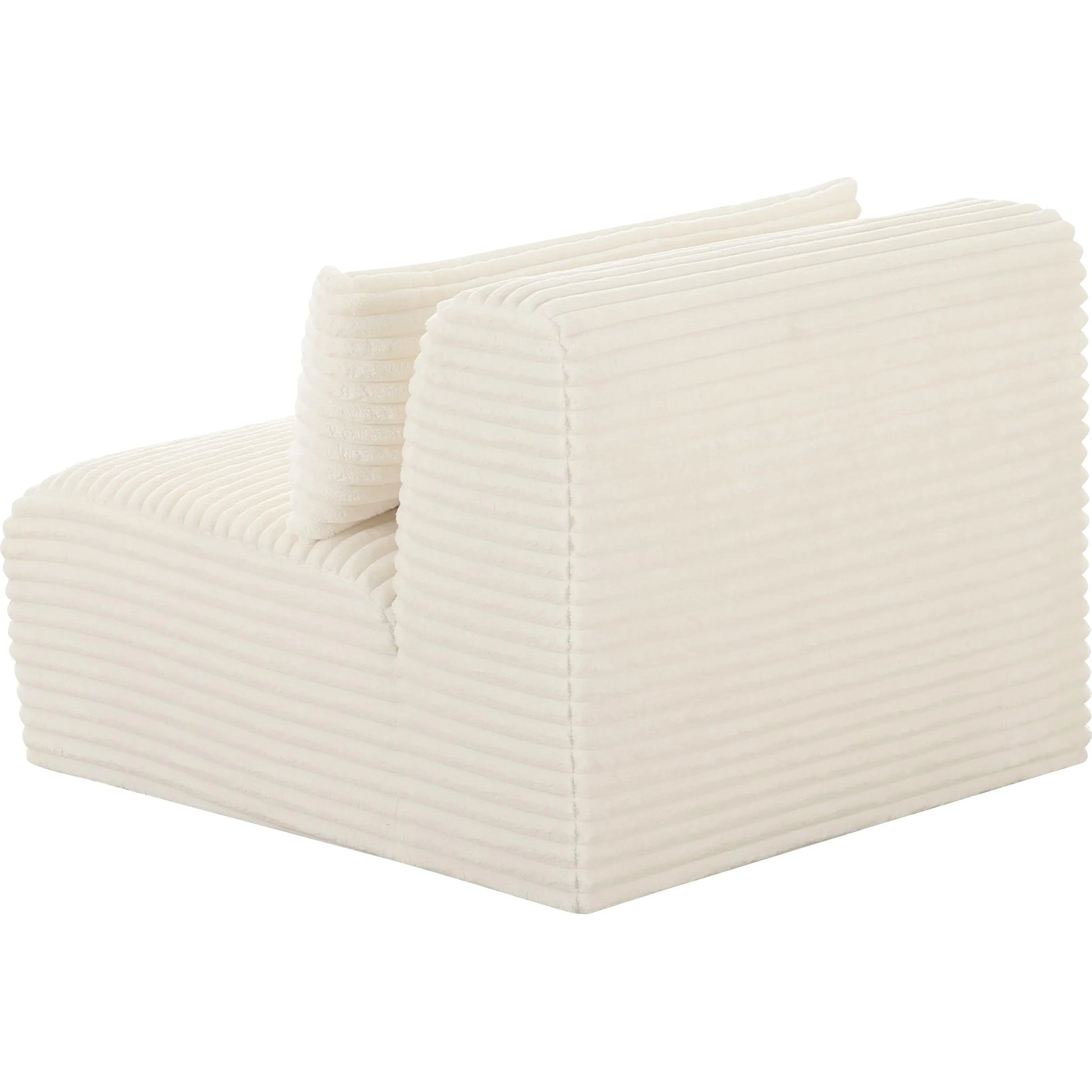 Tarra Fluffy Oversized Corduroy Modular Armless Chair by TOV Furniture. Made from unique in a transitional style.