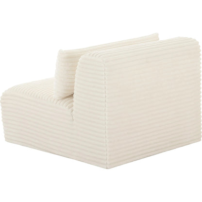 Tarra Fluffy Oversized Corduroy Modular Armless Chair by TOV Furniture. Made from unique in a transitional style.