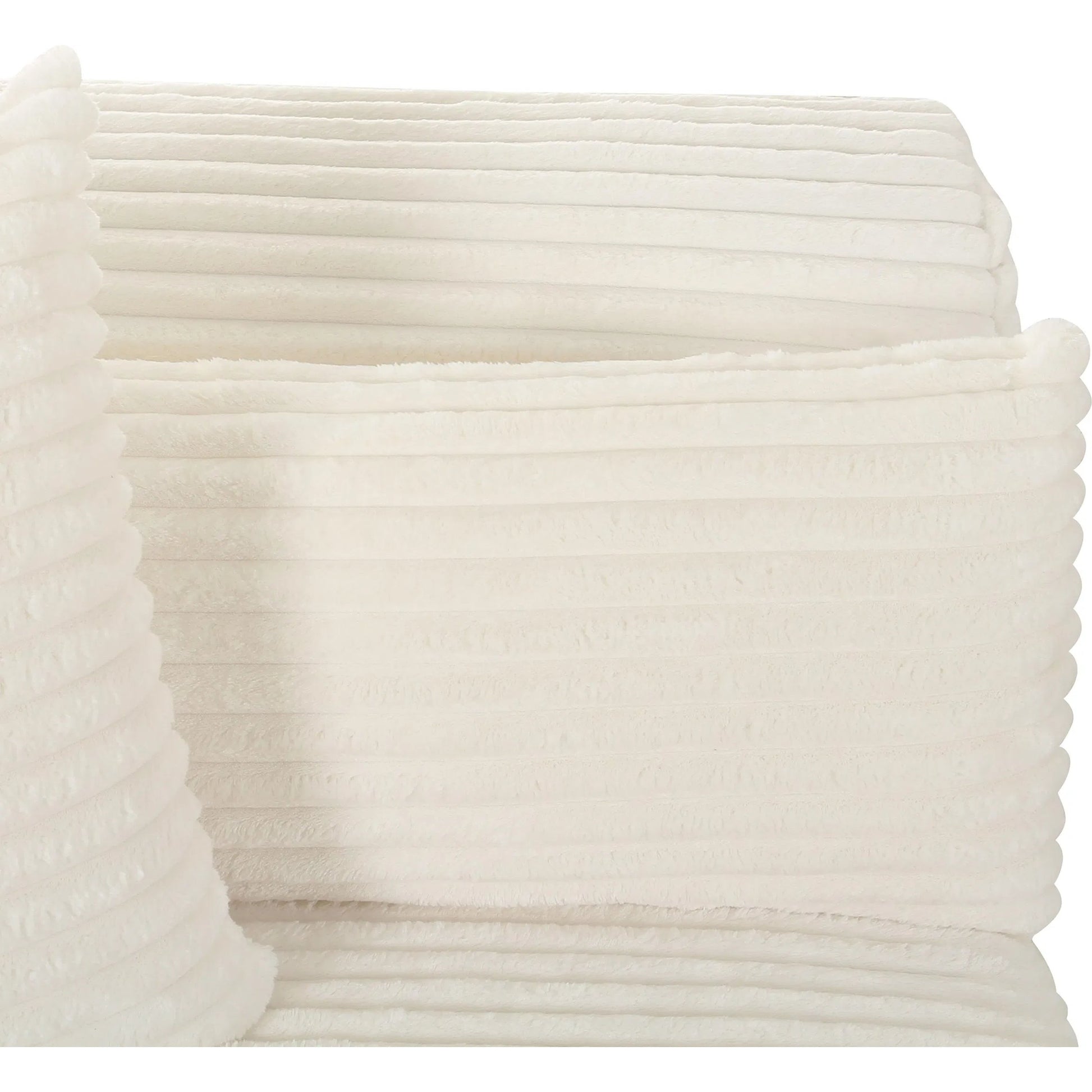 Tarra Fluffy Oversized Corduroy Modular LAF Corner Chair by TOV Furniture. Made from corduroy, wood in a transitional style.