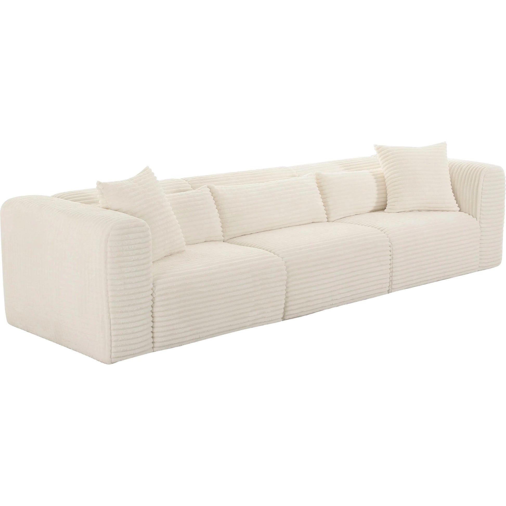 Tarra Fluffy Oversized Corduroy Modular Sofa by TOV Furniture. Made from unique in a transitional style.