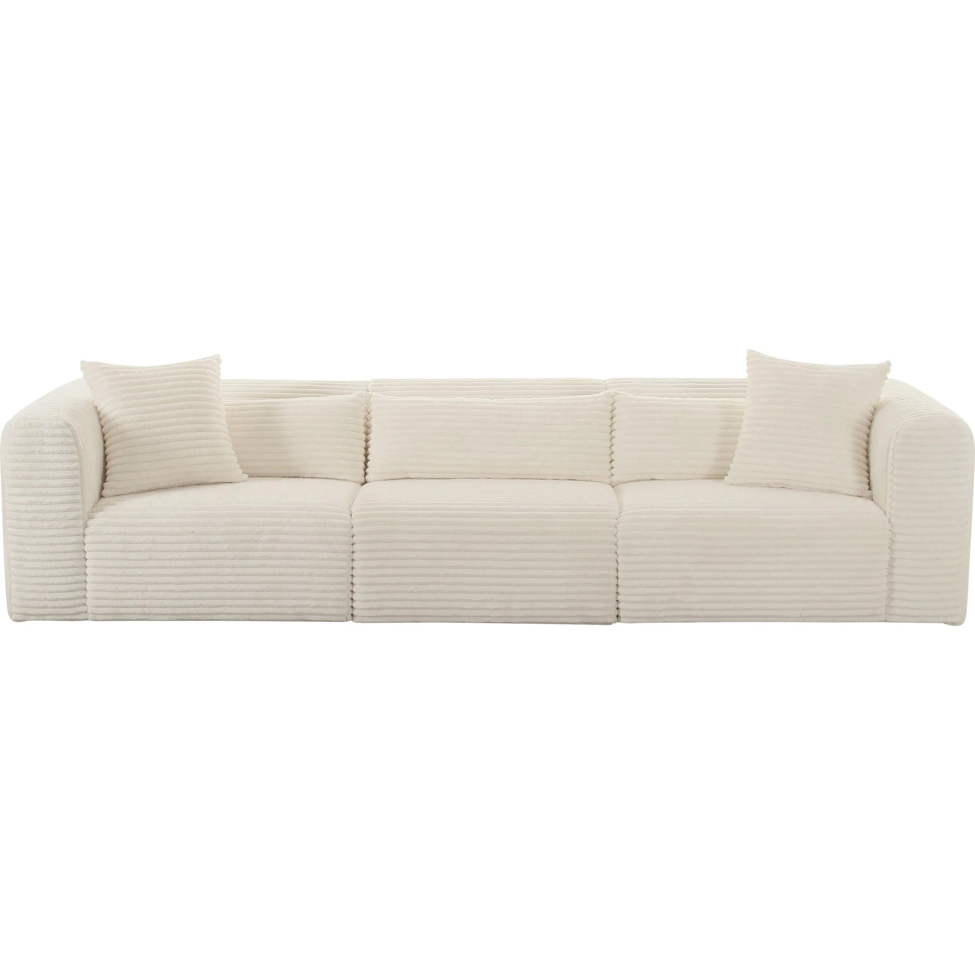 Tarra Fluffy Oversized Corduroy Modular Sofa by TOV Furniture. Made from unique in a transitional style.