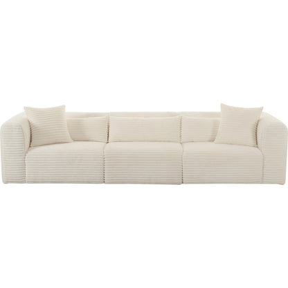 Tarra Fluffy Oversized Corduroy Modular Sofa by TOV Furniture. Made from unique in a transitional style.