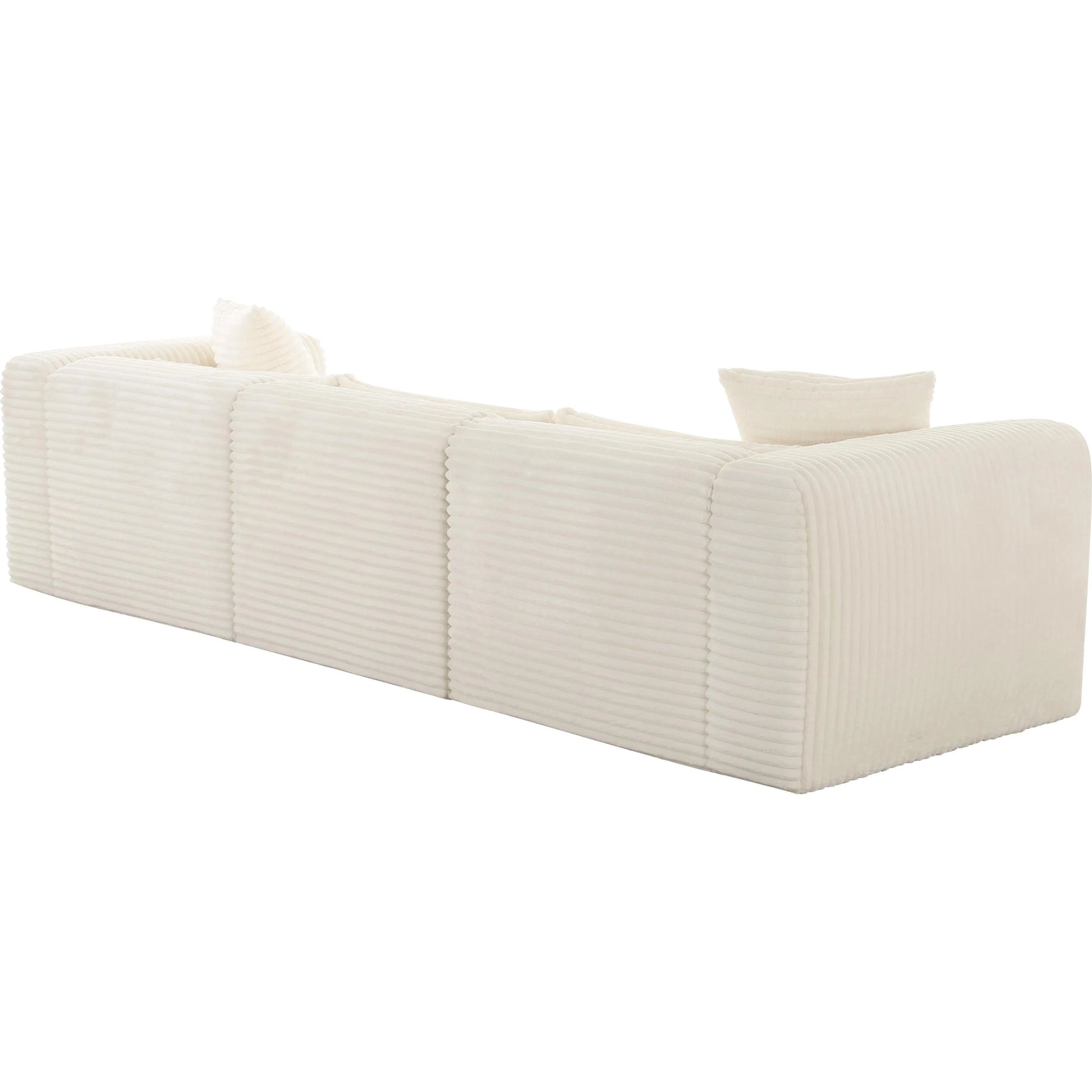 Tarra Fluffy Oversized Corduroy Modular Sofa by TOV Furniture. Made from unique in a transitional style.