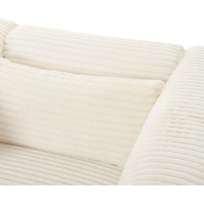 Tarra Fluffy Oversized Corduroy Modular Sofa by TOV Furniture. Made from unique in a transitional style.