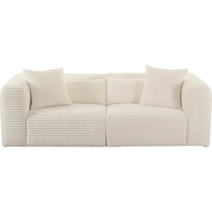 Tarra Fluffy Oversized Corduroy Modular Loveseat by TOV Furniture. Made from unique in a transitional style.