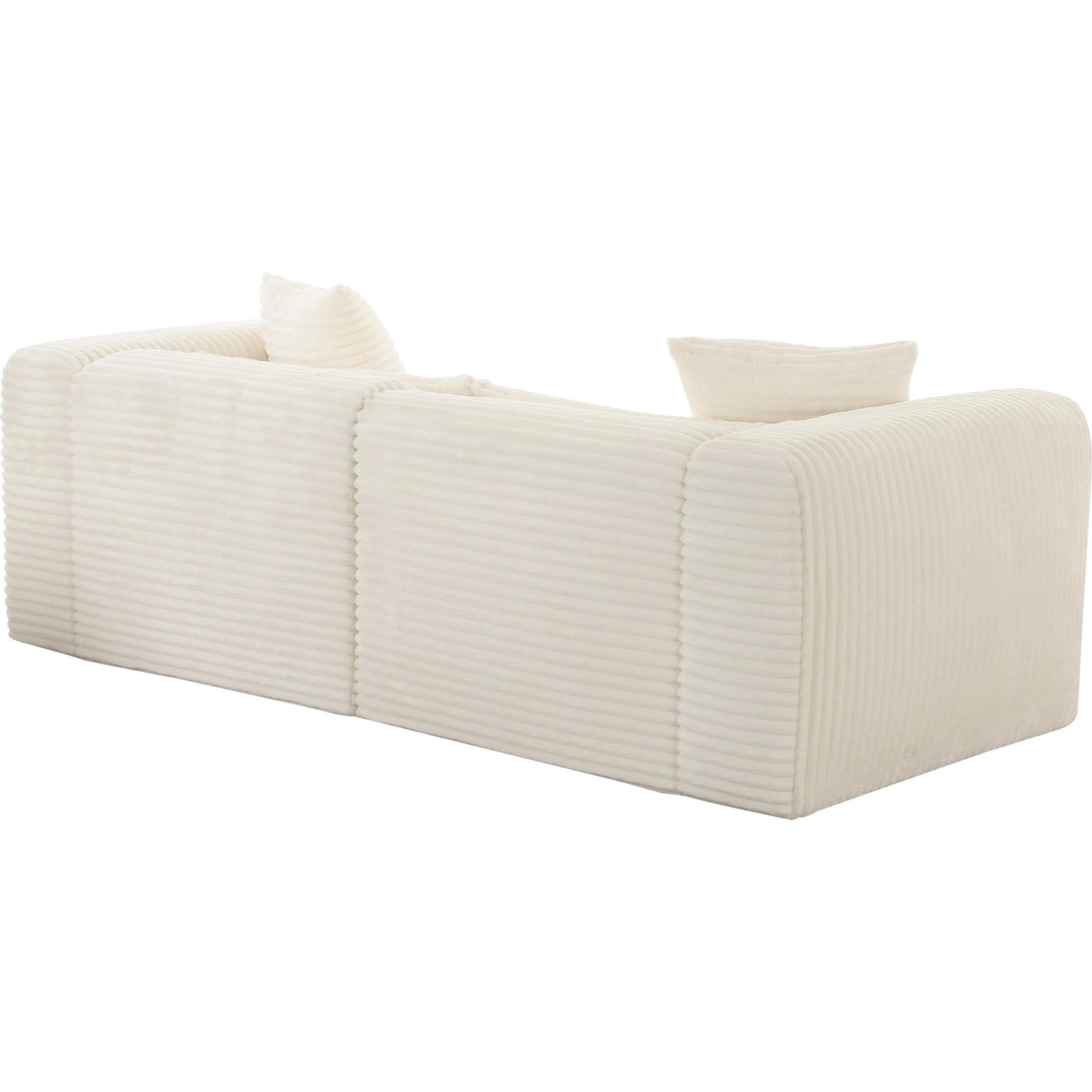 Tarra Fluffy Oversized Corduroy Modular Loveseat by TOV Furniture. Made from unique in a transitional style.