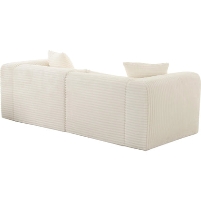 Tarra Fluffy Oversized Corduroy Modular Loveseat by TOV Furniture. Made from unique in a transitional style.
