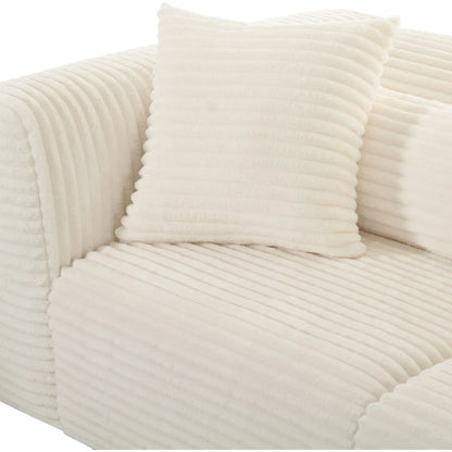 Tarra Fluffy Oversized Corduroy Modular Loveseat by TOV Furniture. Made from unique in a transitional style.