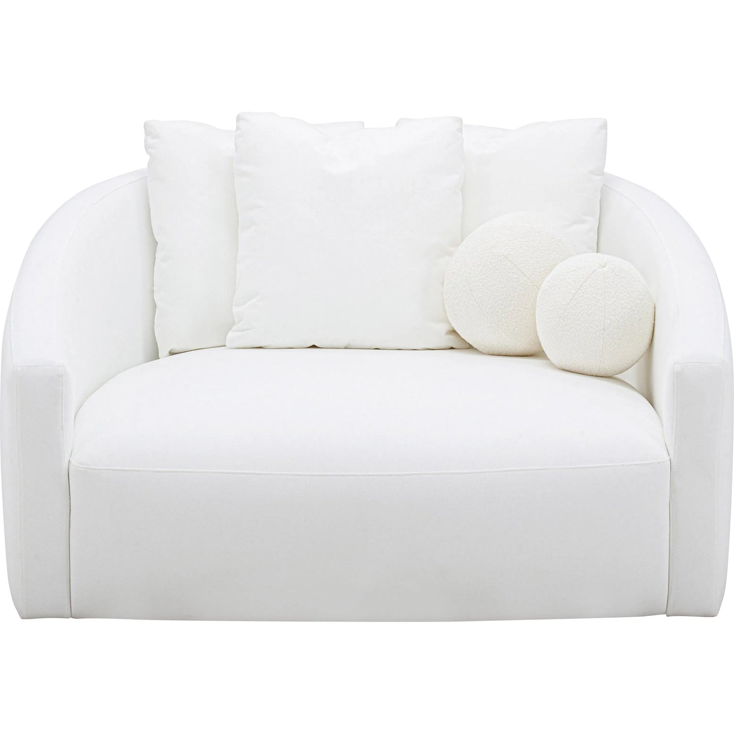 002 SI-2248272 | Additional Silo | Hanim Linen Daybed by TOV Furniture in cream. Made from linen, plywood in a transitional style.