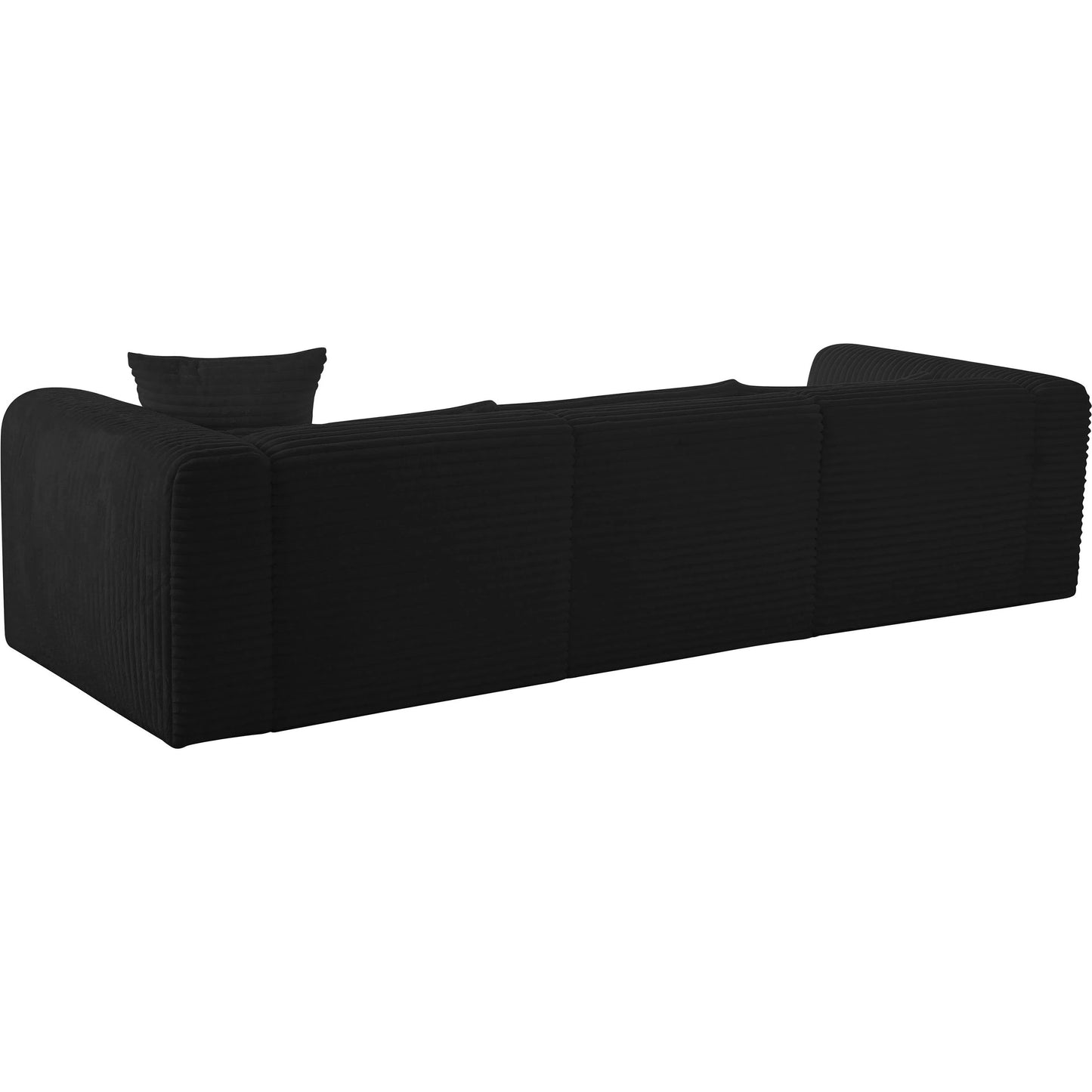 009 SI-2248530 | Additional Silo | Tarra Fluffy Oversized Corduroy Modular RAF Sectional by TOV Furniture. Made from corduroy, wood in a transitional style.