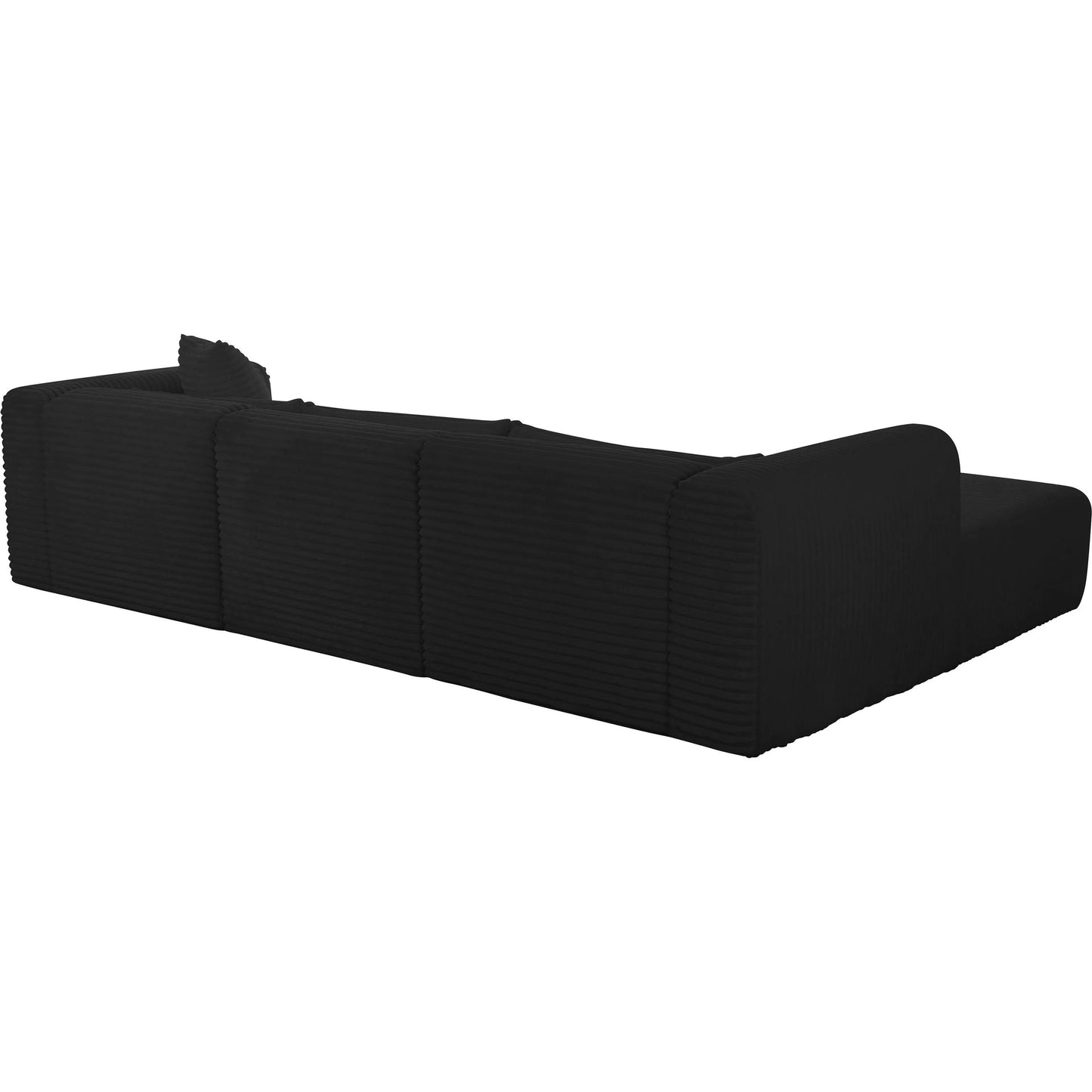 009 SI-2248522 | Additional Silo | Tarra Fluffy Oversized Corduroy Modular LAF Sectional by TOV Furniture. Made from corduroy, wood in a transitional style.