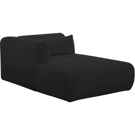 Tarra Fluffy Oversized Corduroy Modular LAF Chaise by TOV Furniture. Made from corduroy, wood in a unique style.