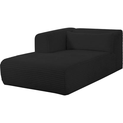 Tarra Fluffy Oversized Corduroy Modular LAF Chaise by TOV Furniture. Made from corduroy, wood in a transitional style.