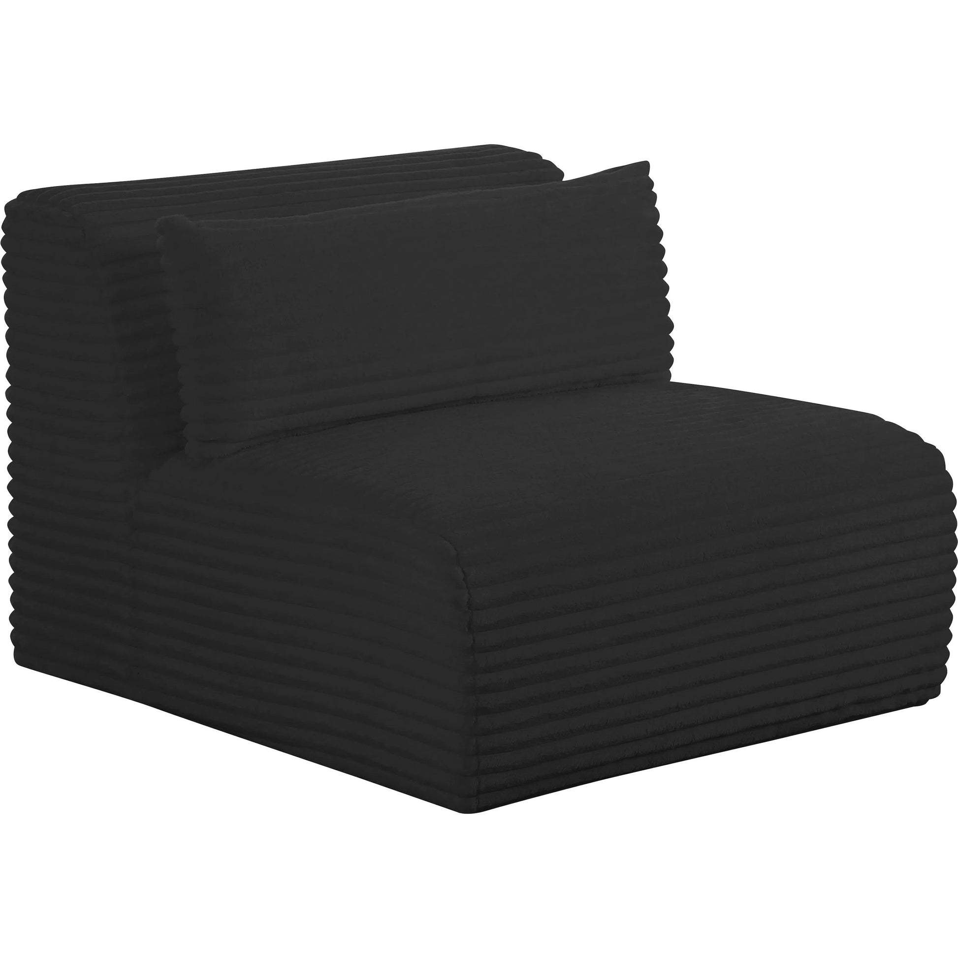 Tarra Fluffy Oversized Corduroy Modular Armless Chair by TOV Furniture. Made from unique in a transitional style.