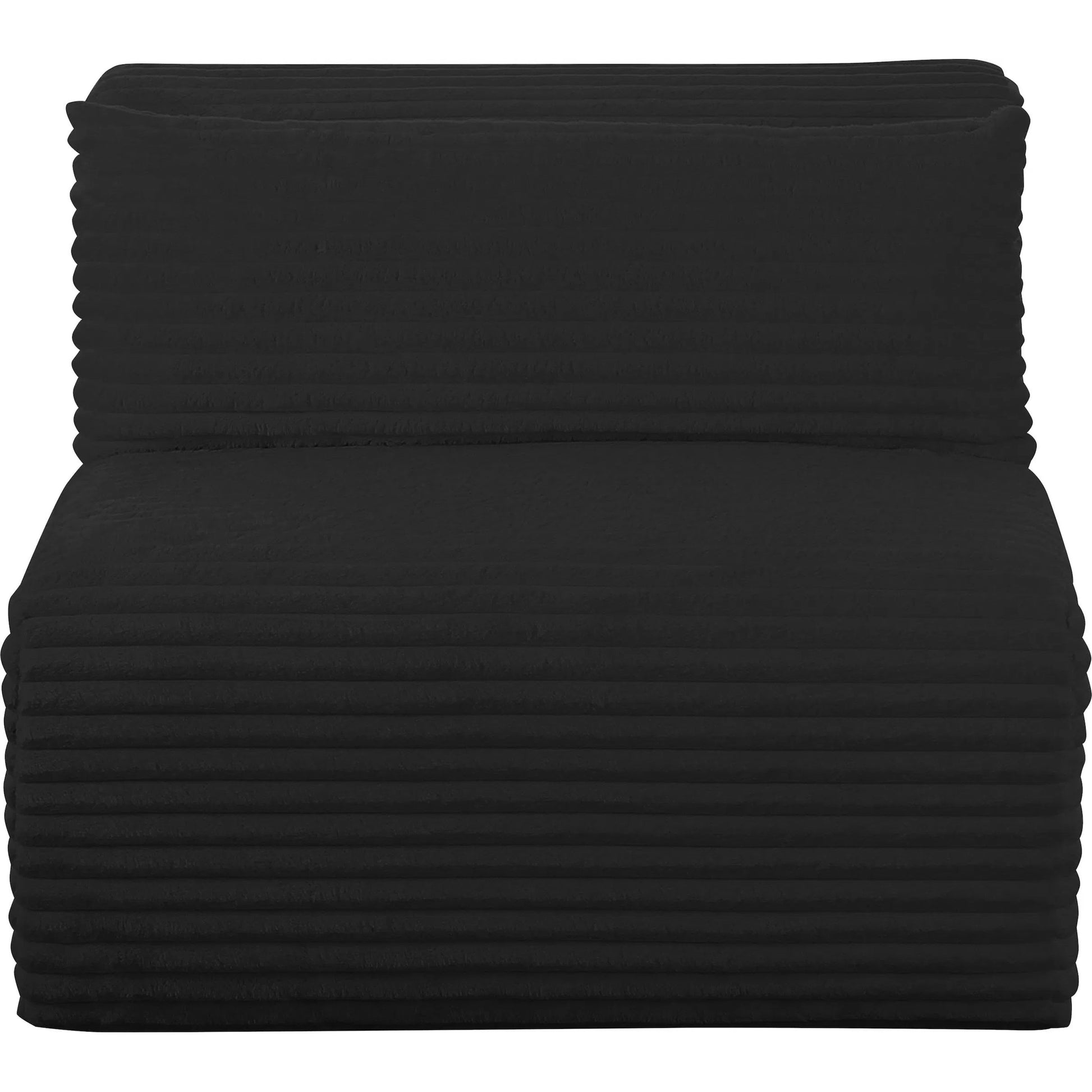 Tarra Fluffy Oversized Corduroy Modular Armless Chair by TOV Furniture. Made from unique in a transitional style.