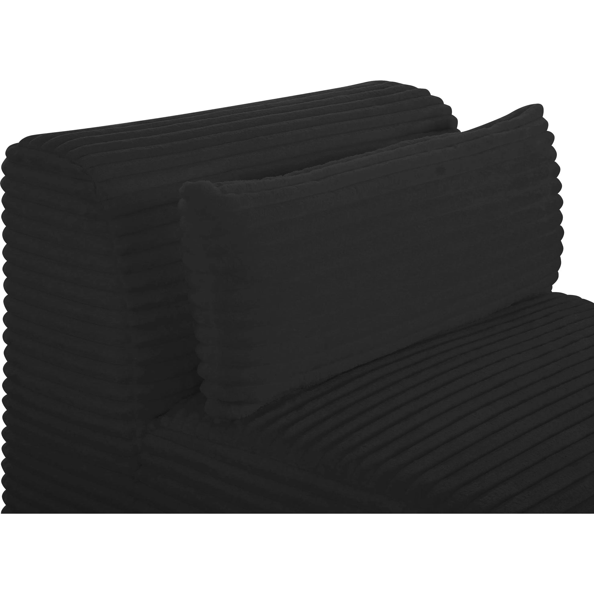 Tarra Fluffy Oversized Corduroy Modular Armless Chair by TOV Furniture. Made from unique in a transitional style.