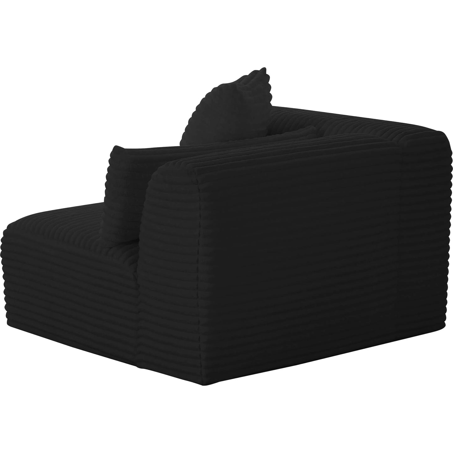 007 SI-2248528 | Additional Silo | Tarra Fluffy Oversized Corduroy Modular RAF Corner Chair by TOV Furniture. Made from corduroy, wood in a transitional style.