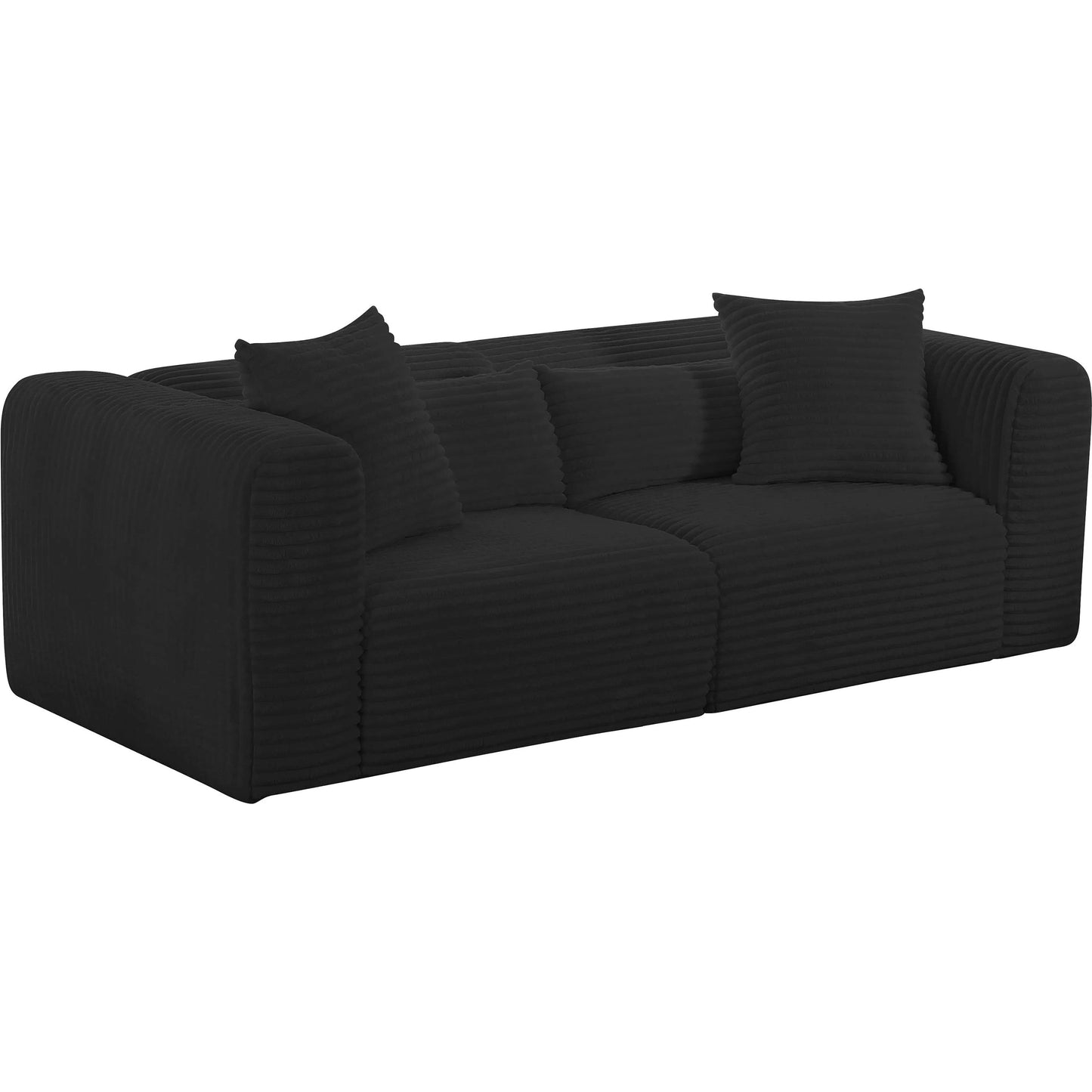 002 SI-2248524 | Primary Silo | Tarra Fluffy Oversized Corduroy Modular Loveseat by TOV Furniture. Made from unique in a transitional style.