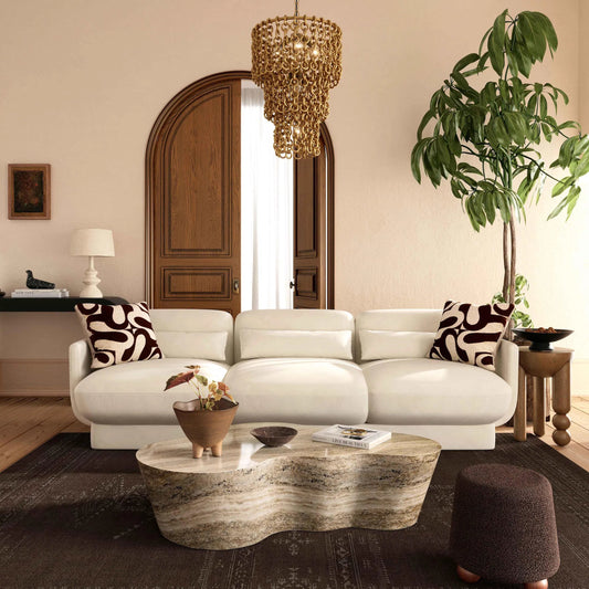 Azalea Velvet Sofa by TOV Furniture. Made from plywood, velvet in a unique style.