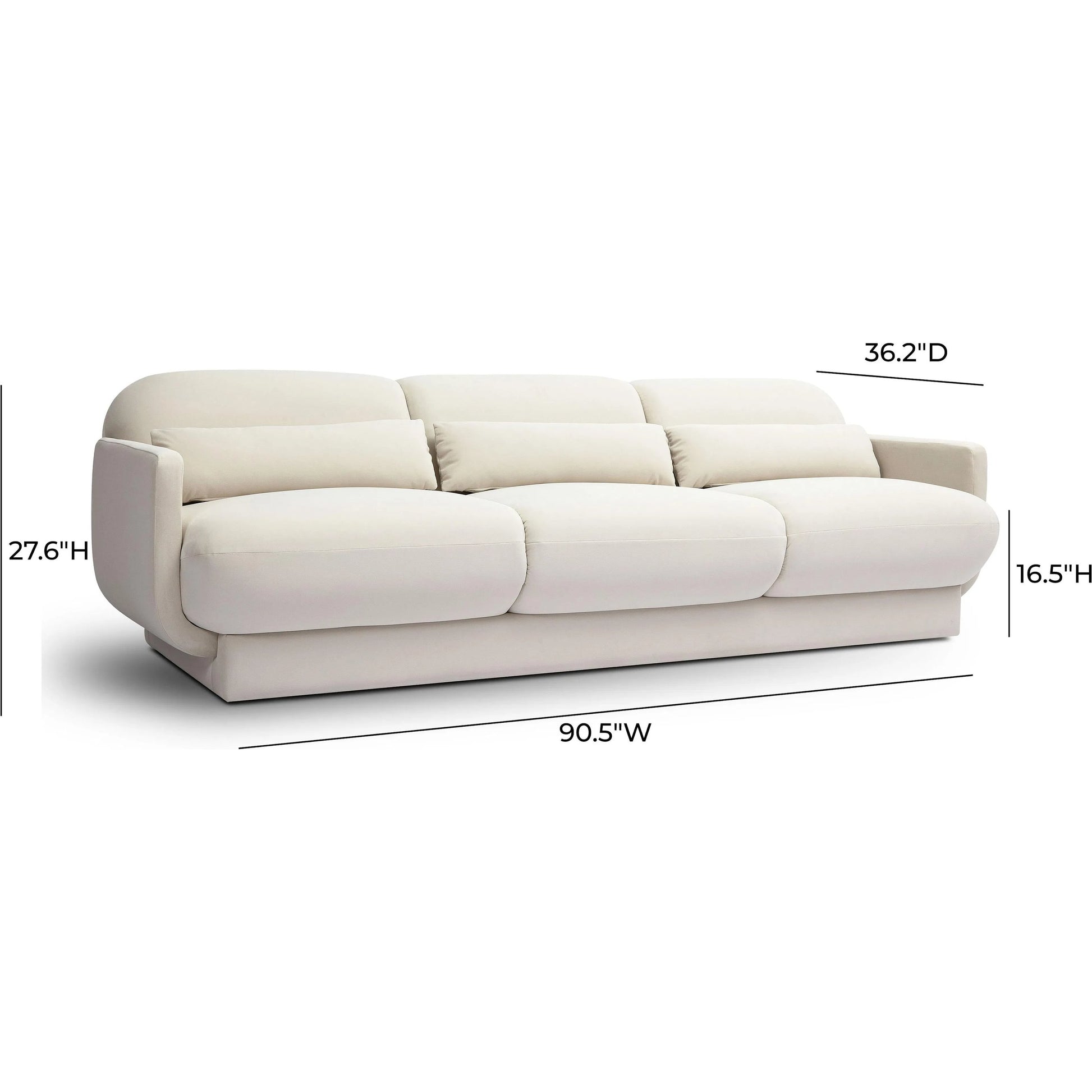 Azalea Velvet Sofa by TOV Furniture. Made from plywood, velvet in a eclectic & global style.