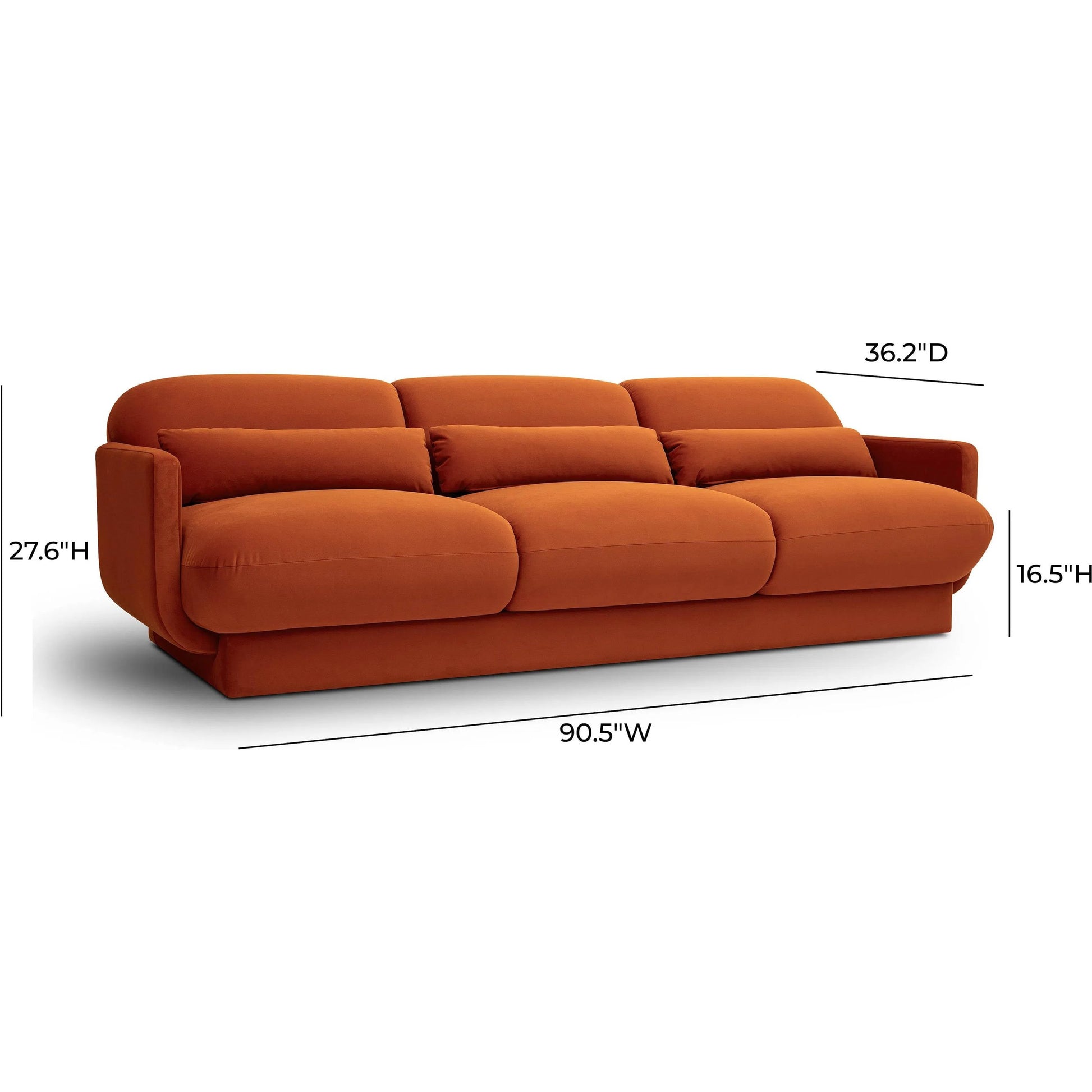 Azalea Velvet Sofa by TOV Furniture. Made from plywood, velvet in a eclectic & global style.