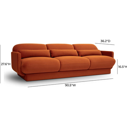 Azalea Velvet Sofa by TOV Furniture. Made from plywood, velvet in a eclectic & global style.