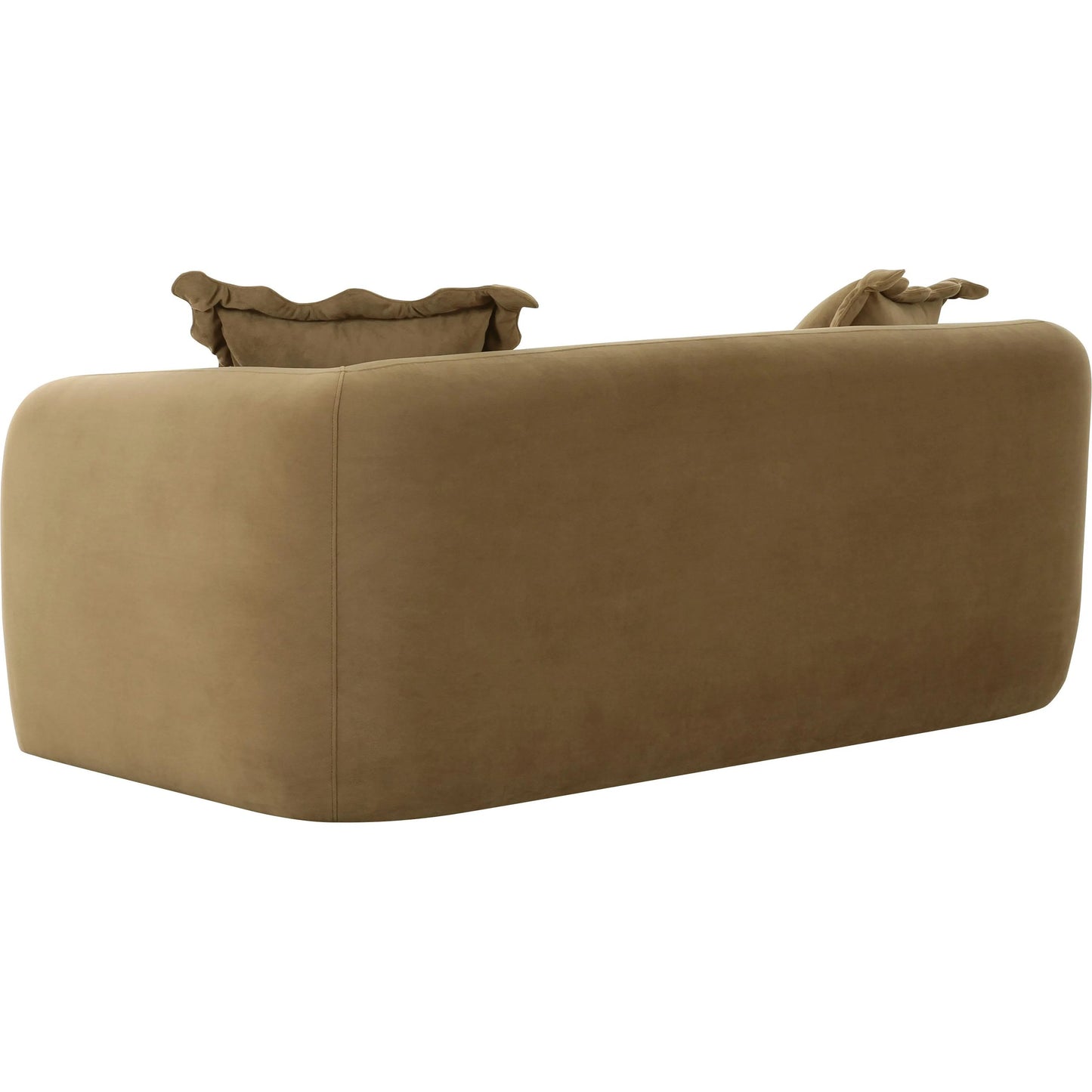 003 SI-2320946 | Additional Silo | Lou Performance Velvet Loveseat by TOV Furniture in cafe au lait. Made from plywood, velvet in a transitional style.