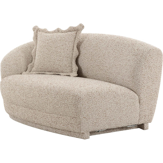 Marion Textured Boucle Loveseat by TOV Furniture in two-tone. Made from boucle, plywood in a unique style.