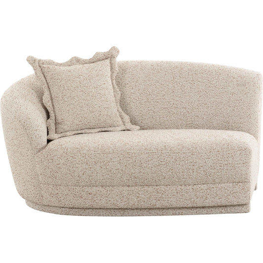 Marion Textured Boucle Loveseat by TOV Furniture in two-tone. Made from boucle, plywood in a unique style.